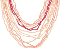 Collana stratificata - Funky Peach