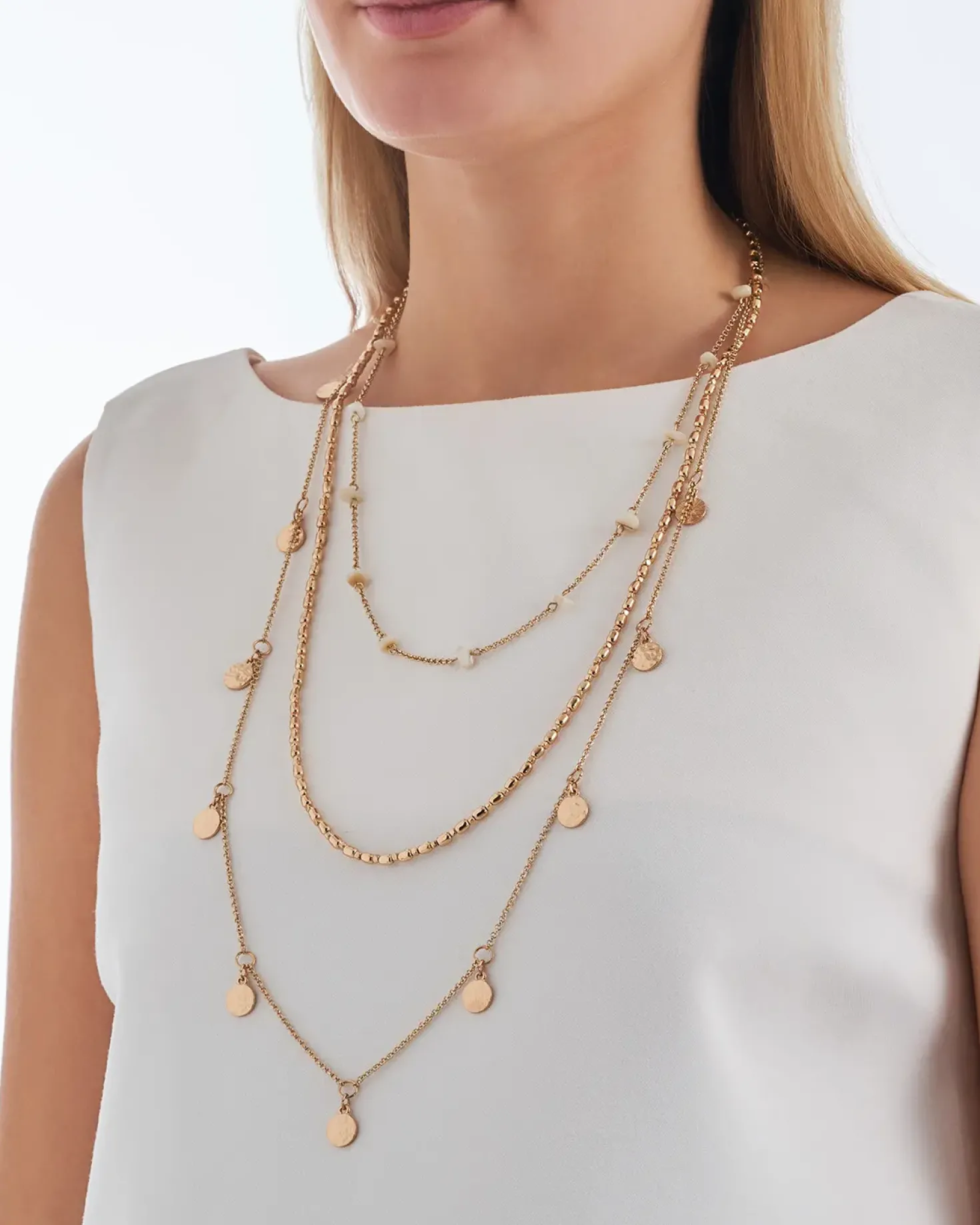 Collana stratificata - Golden Charms