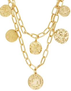Collana stratificata - Golden Coins