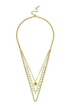 Collana stratificata - Golden Sundowner