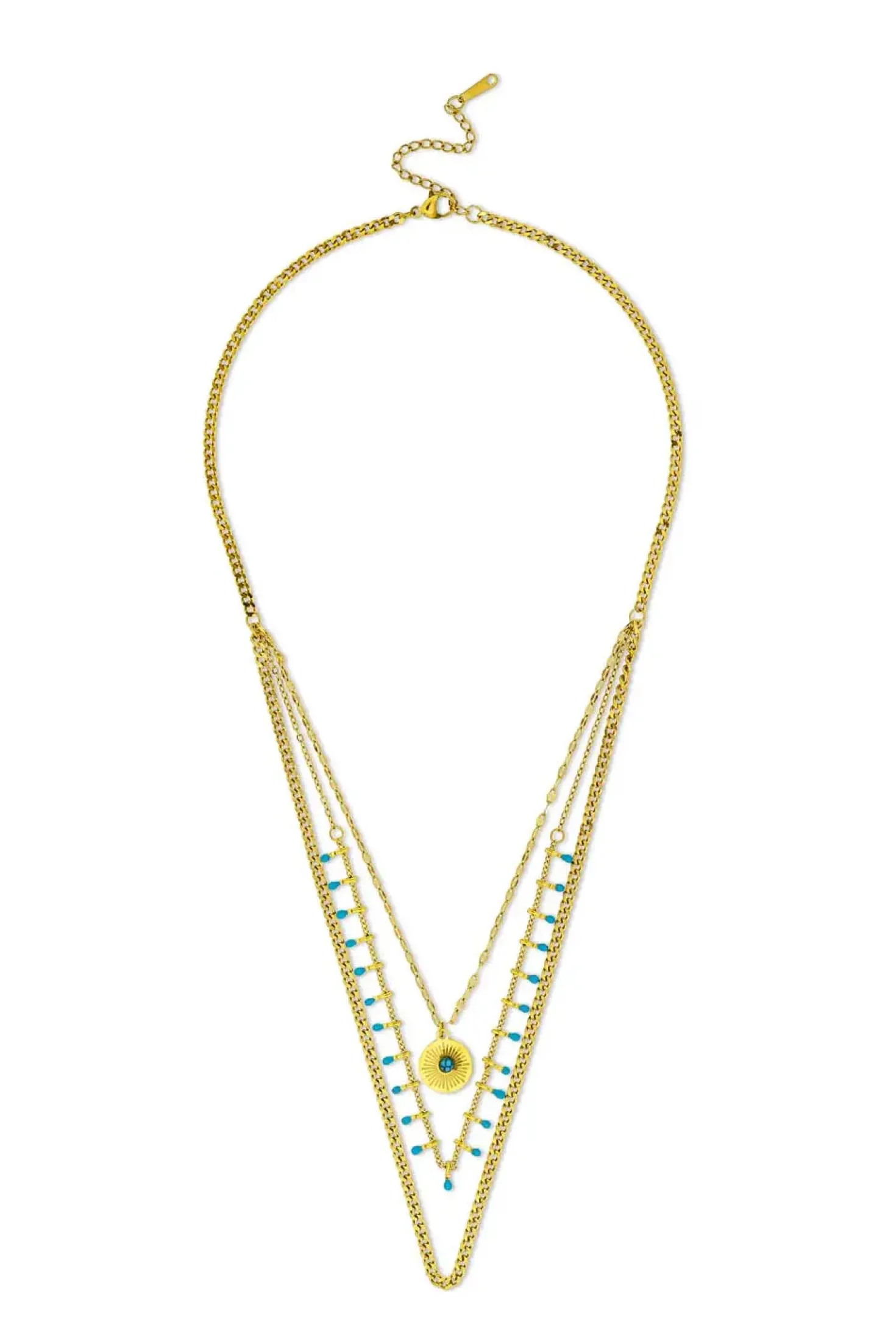 Collana stratificata - Golden Sundowner