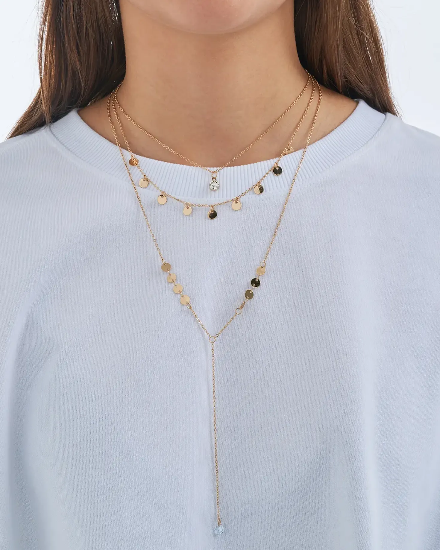 Collana stratificata - Golden Plates