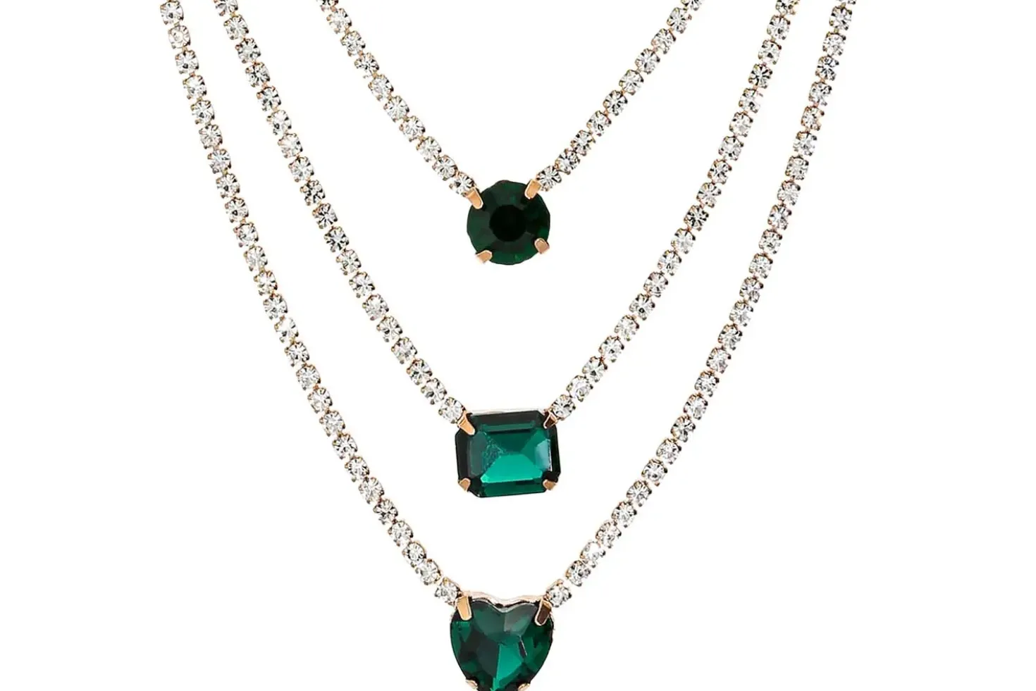 Collana stratificata - Gorgeous Green
