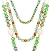 Collana stratificata - Green Beads