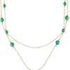 Collana stratificata - Green Marble