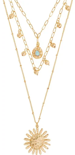 Collana stratificata - Hammered Sun