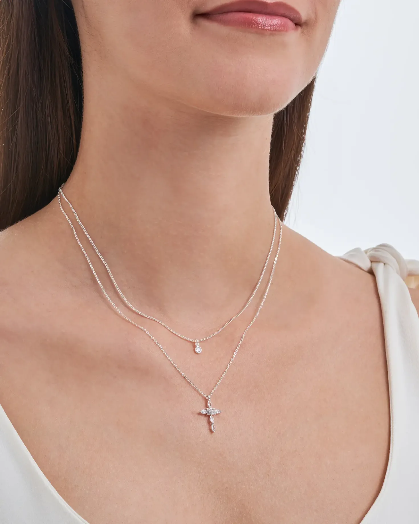 Collana stratificata - Icy Cross