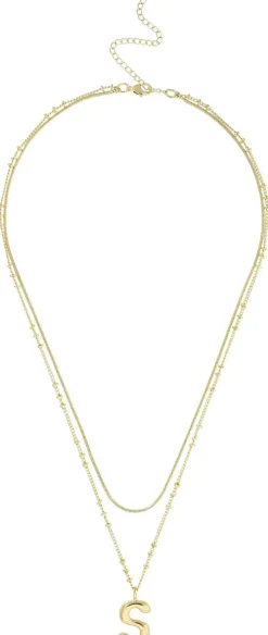 Collana stratificata - Initial S