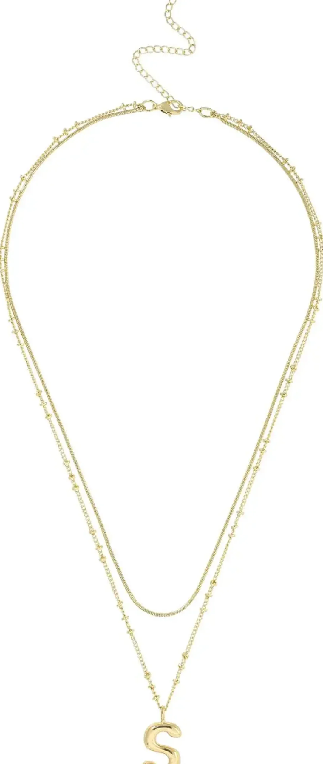 Collana stratificata - Initial S