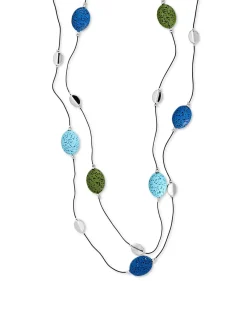Collana stratificata - Lava Ovals