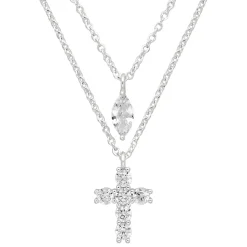 Collana stratificata - Luminous Cross