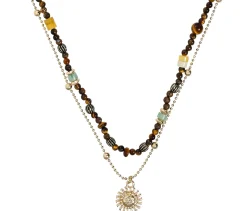 Collana stratificata - Nature Jade