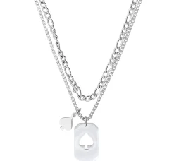 Collana stratificata - Poker Card