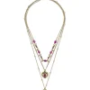 Collana stratificata - Purple Boho
