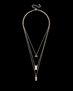 Collana stratificata - Shiny Amethyst