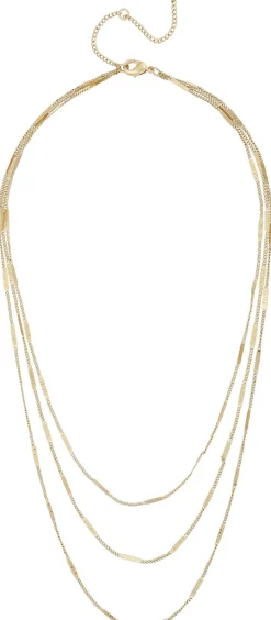 Collana stratificata - Shiny Gold