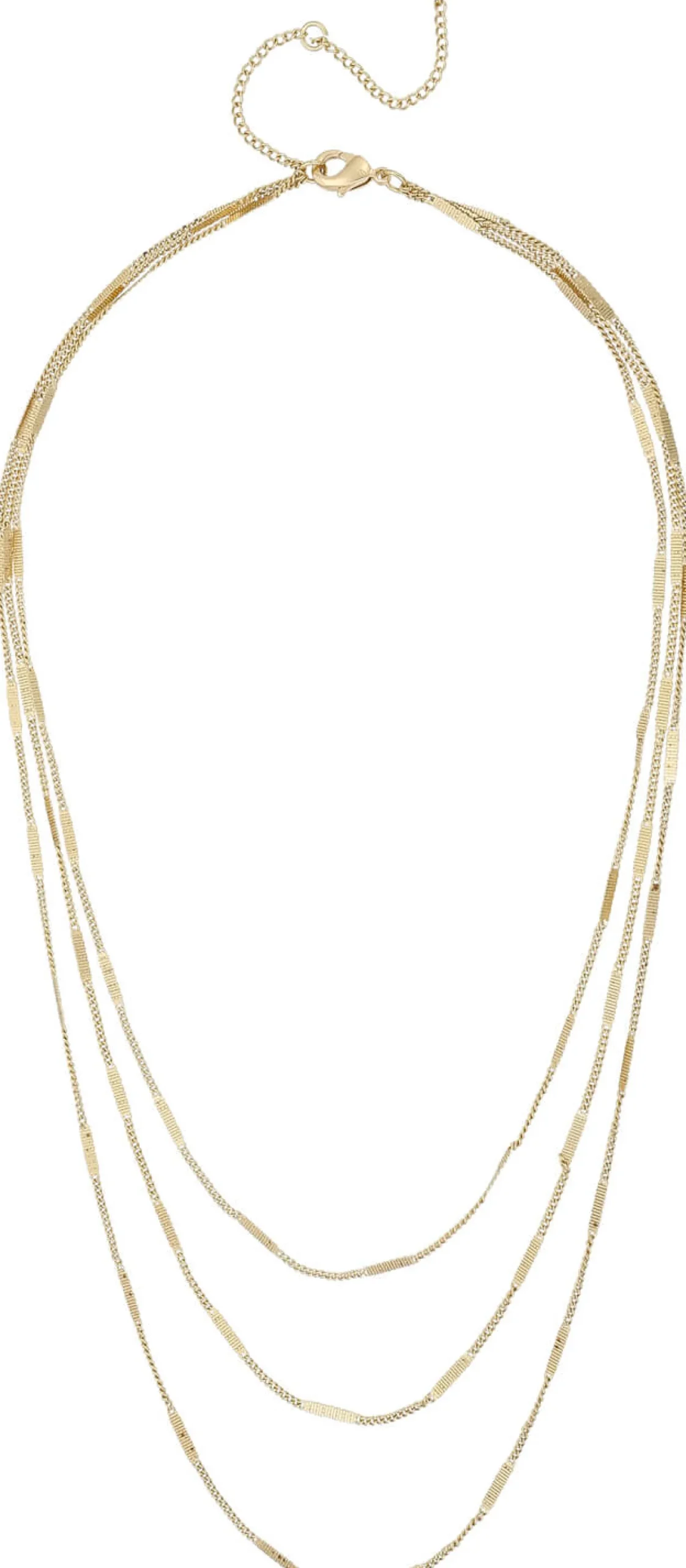 Collana stratificata - Shiny Gold