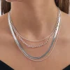 Collana stratificata - Silver Shine