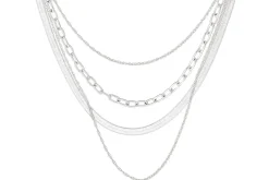 Collana stratificata - Silver Shine