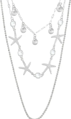 Collana stratificata - Silver Shore
