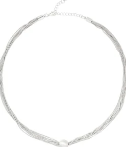 Collana stratificata - Soft Silver
