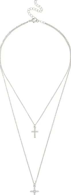 Collana stratificata - Sparkle Crosses