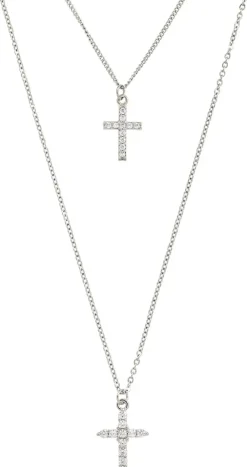 Collana stratificata - Sparkle Crosses