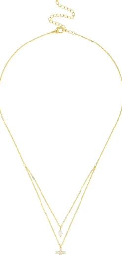 Collana stratificata - Sparkling Cross