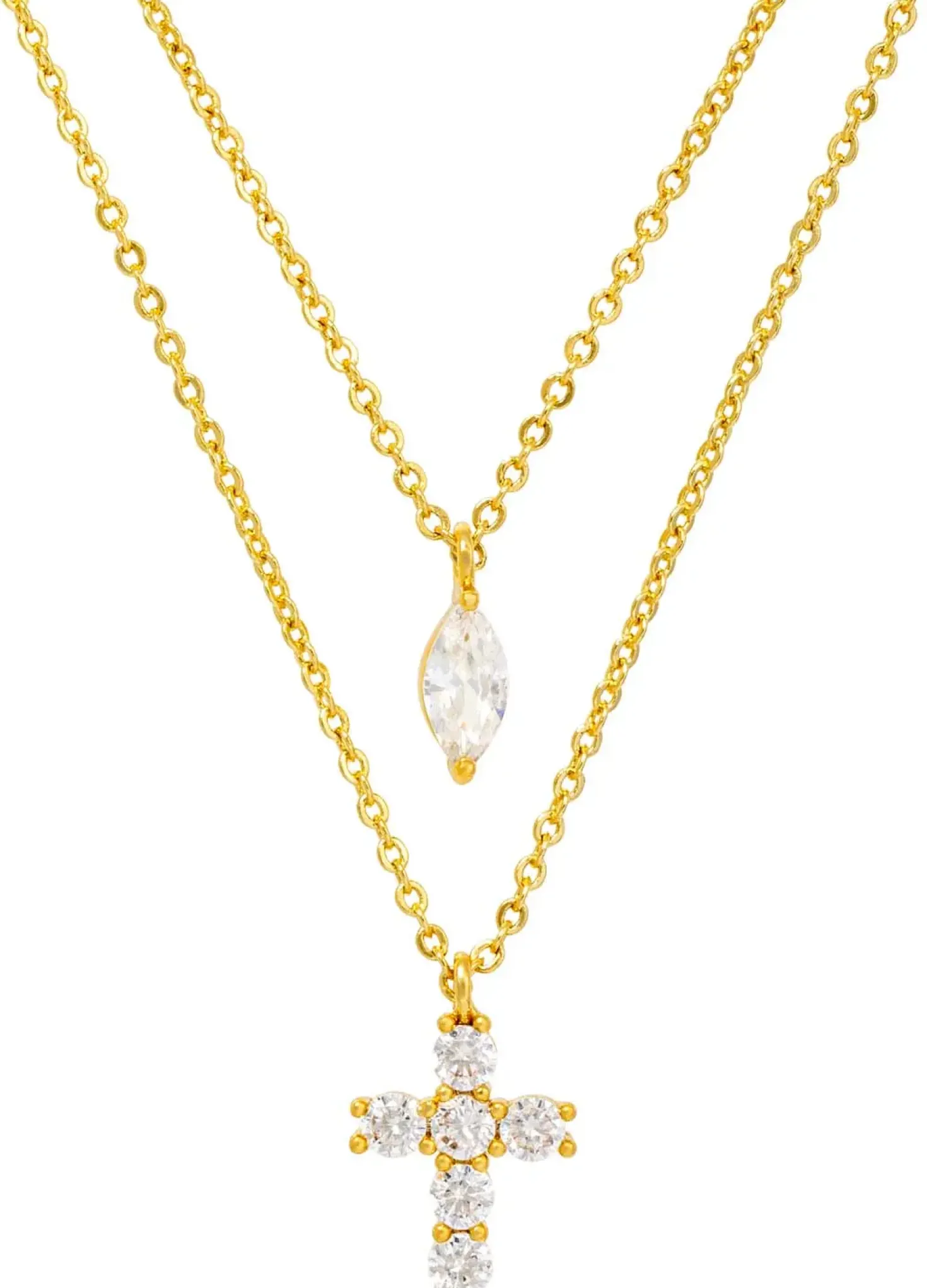Collana stratificata - Sparkling Cross