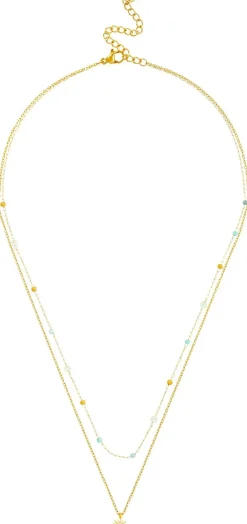 Collana stratificata - Steel Sun