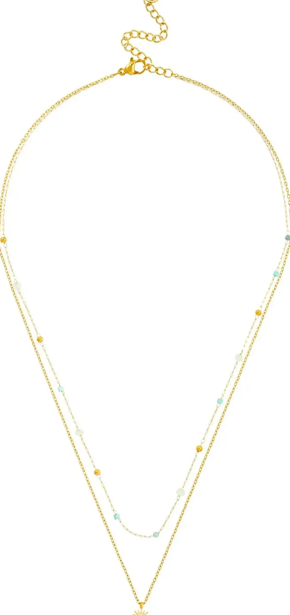 Collana stratificata - Steel Sun