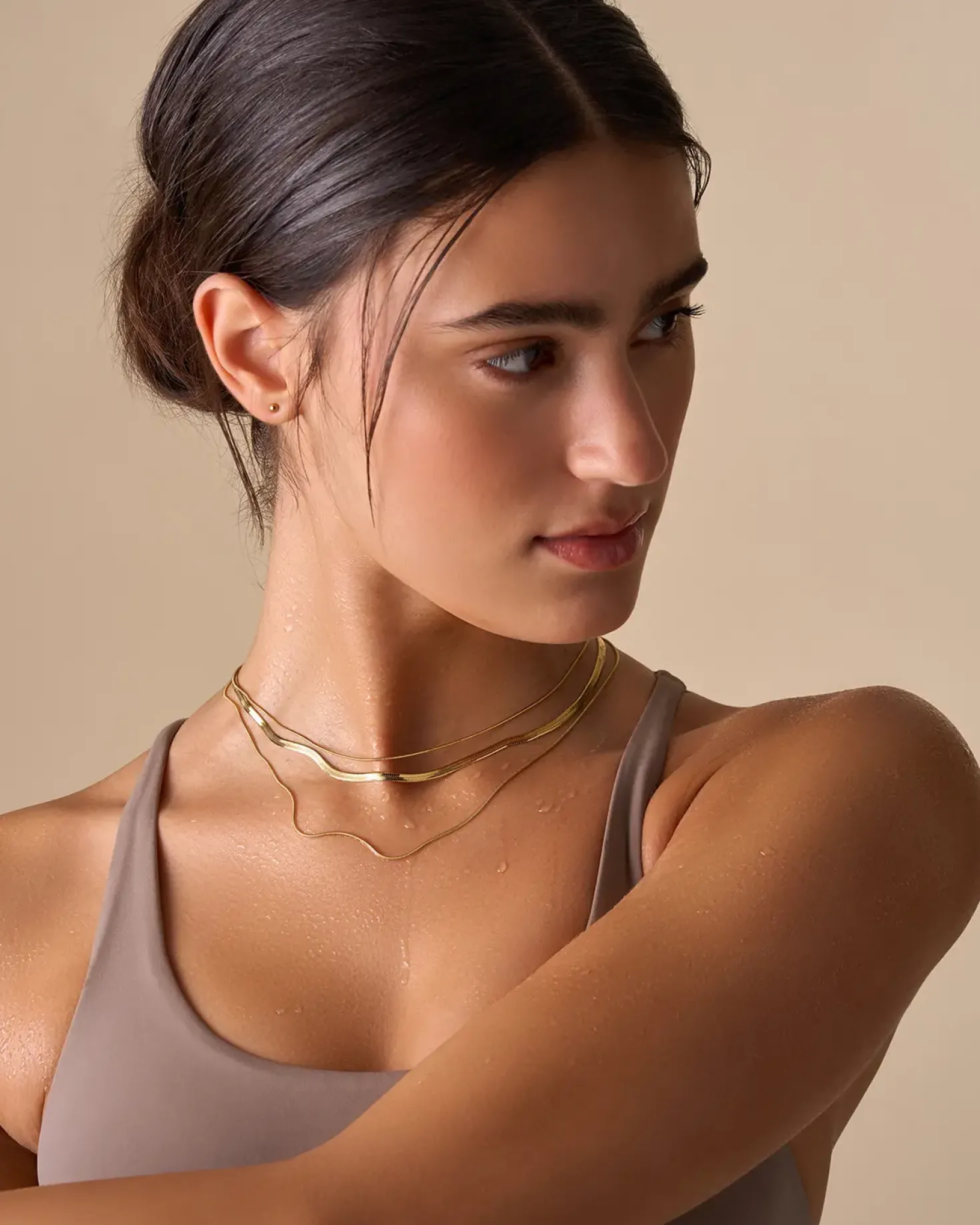 Collana stratificata - Steel Spark
