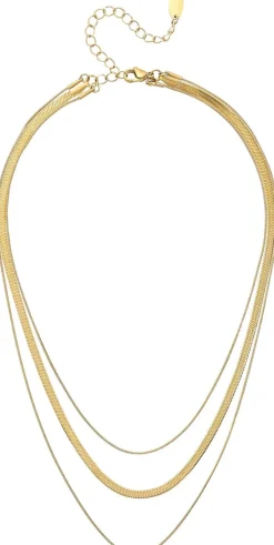Collana stratificata - Steel Spark