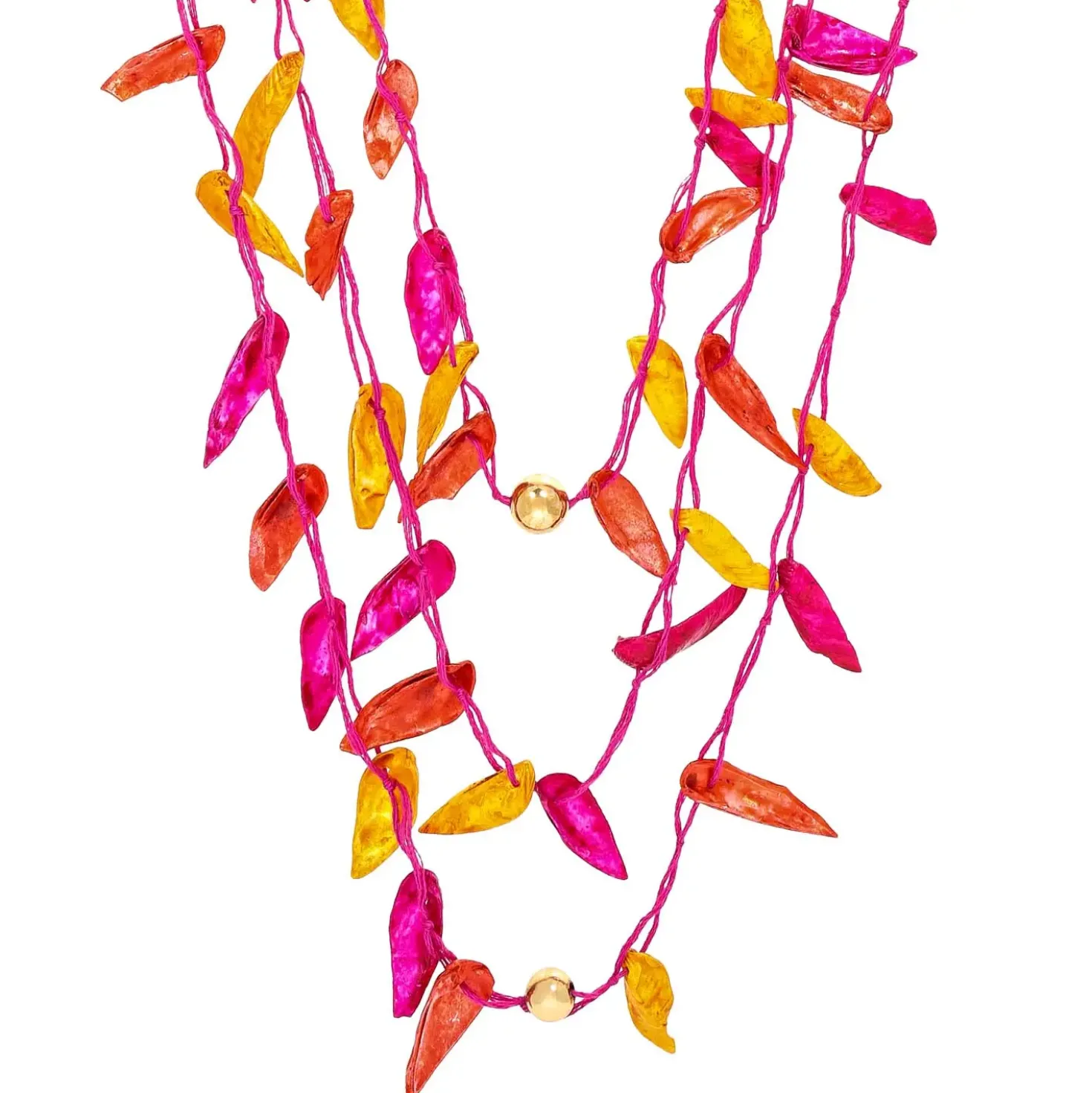 Collana stratificata - Sunset Harmony