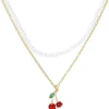 Collana stratificata - Sweet Cherry