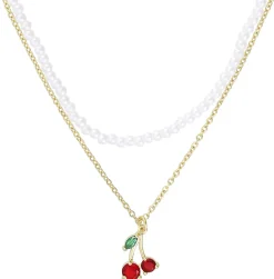 Collana stratificata - Sweet Cherry