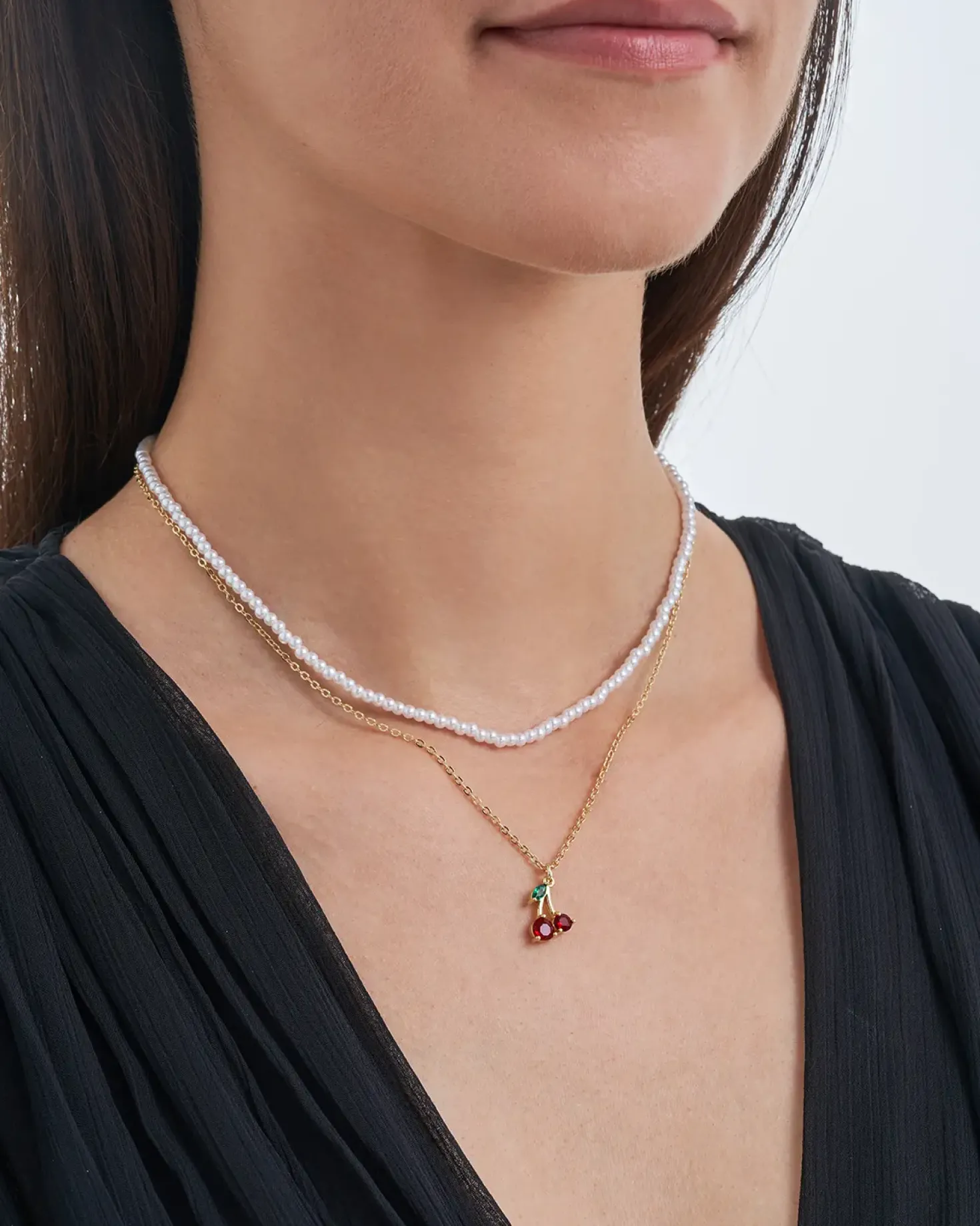 Collana stratificata - Sweet Cherry