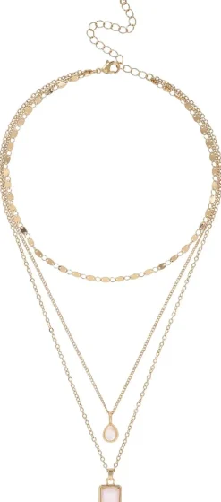 Collana stratificata - White Pendants