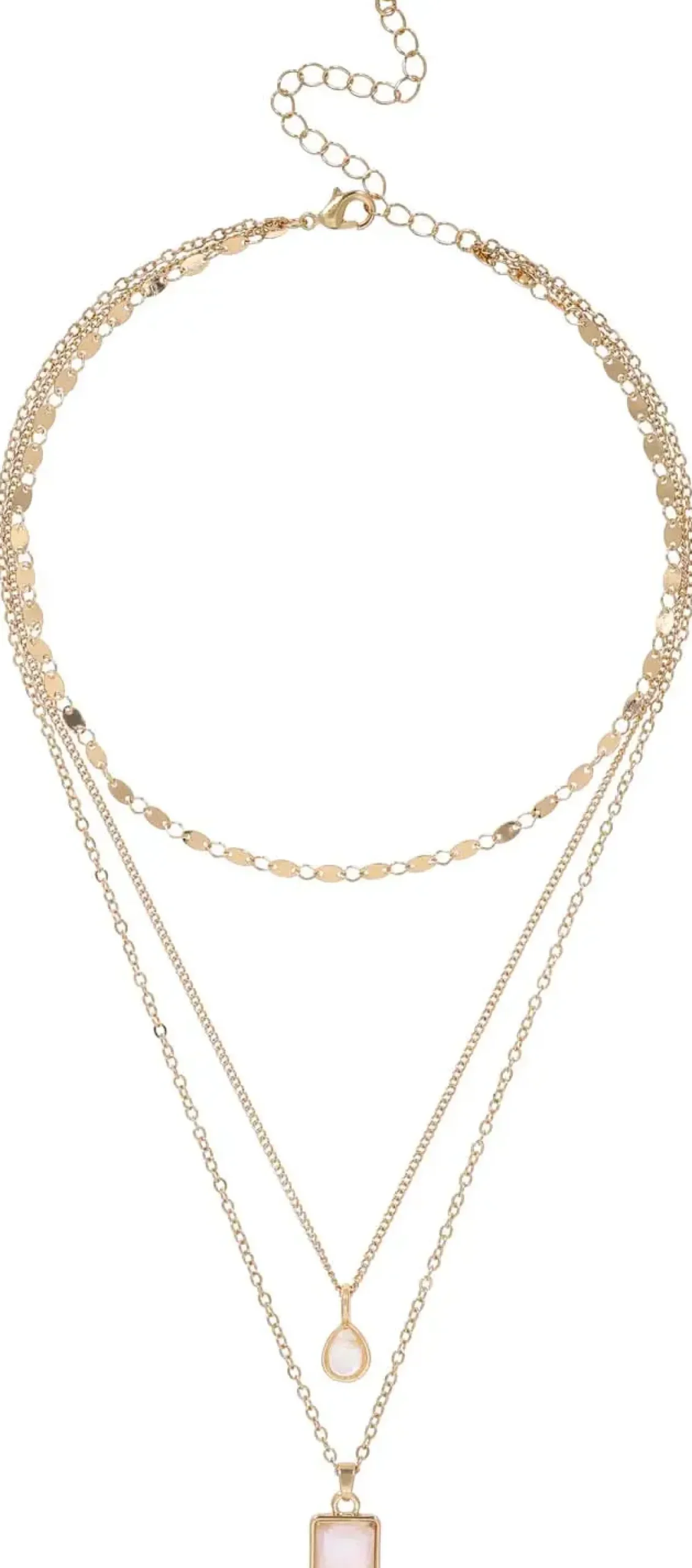 Collana stratificata - White Pendants