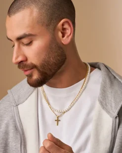Collana stratificata da uomo