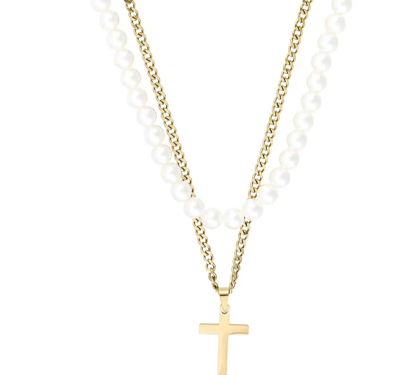 Collana stratificata da uomo