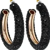 Creoli - Black Glitter