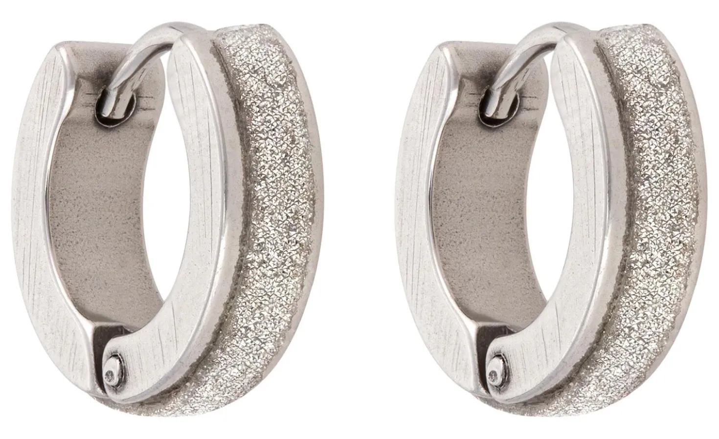 Creoli - Silver Glitter