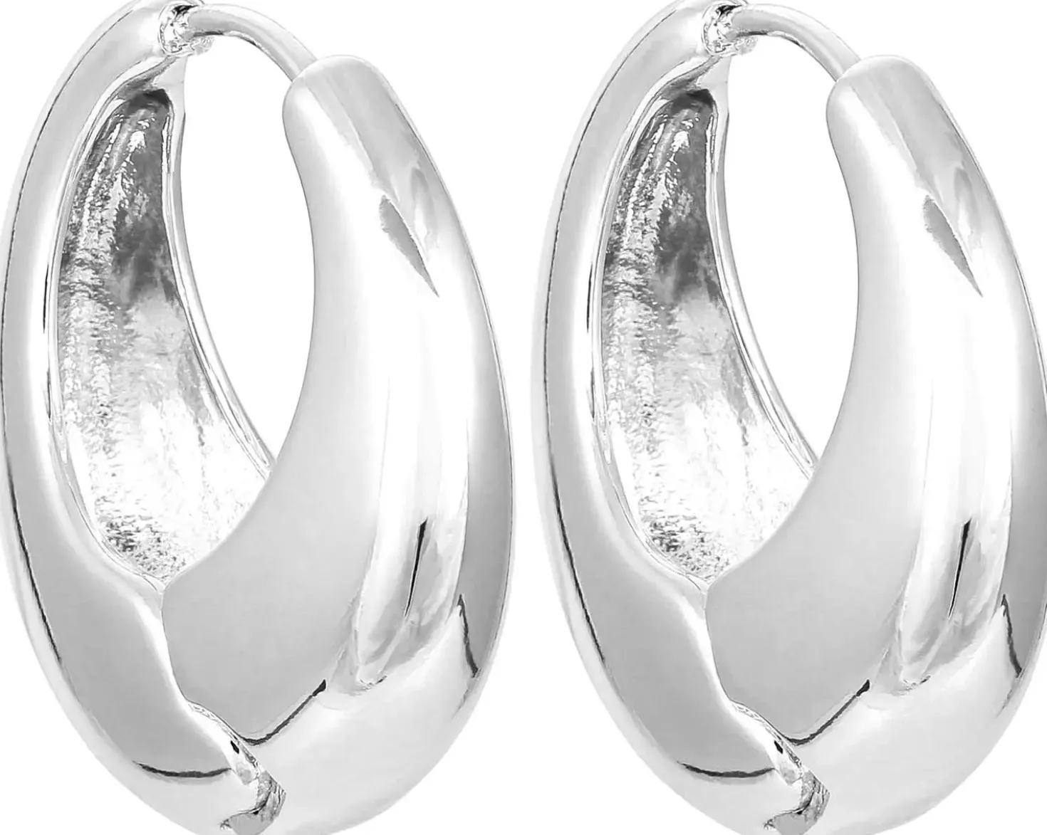 Creoli - Silver Huggies