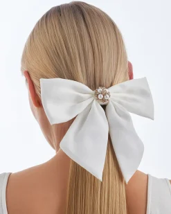 Fermacapelli - White Bow