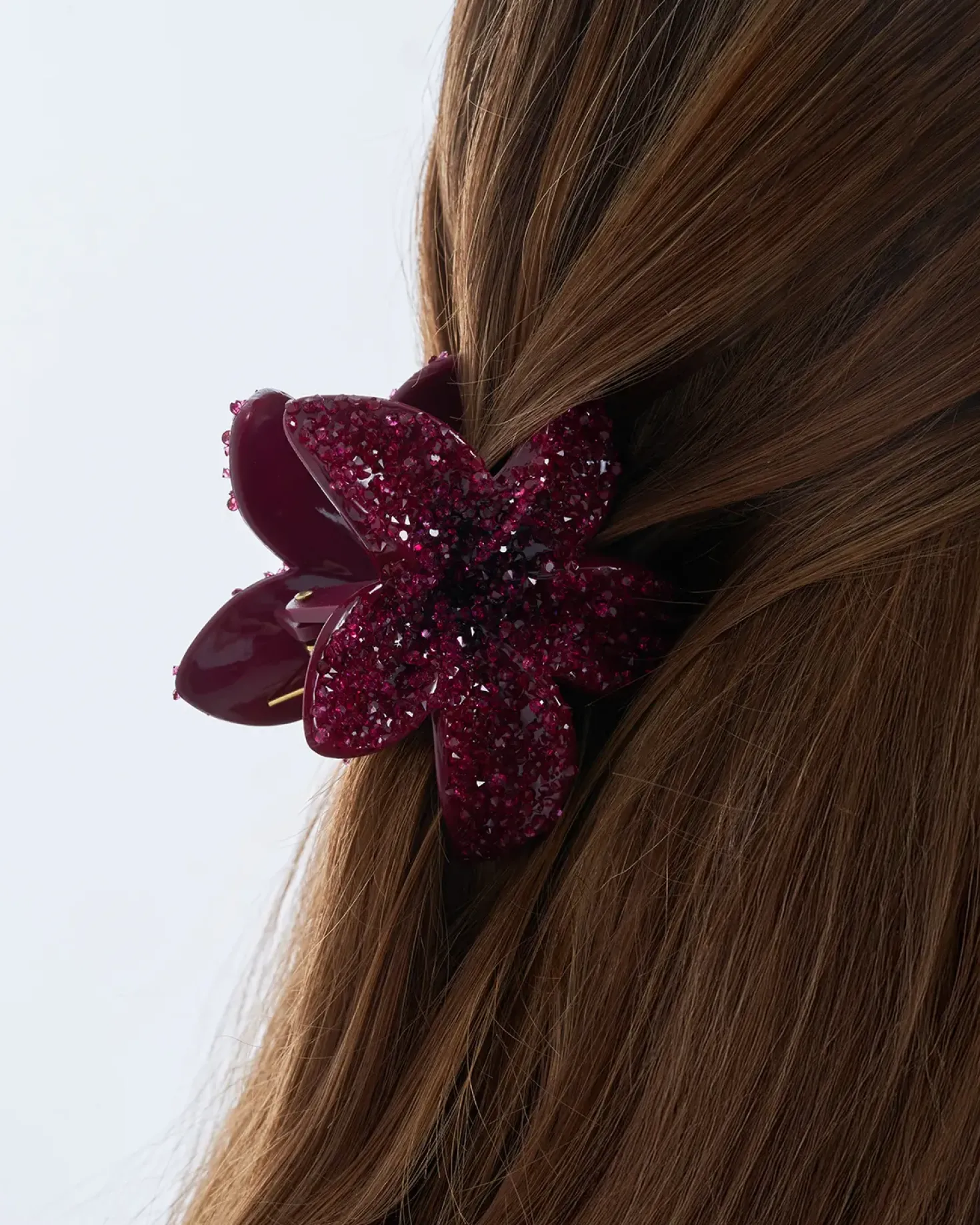 Fermaglio per capelli - Burgundy Blossom