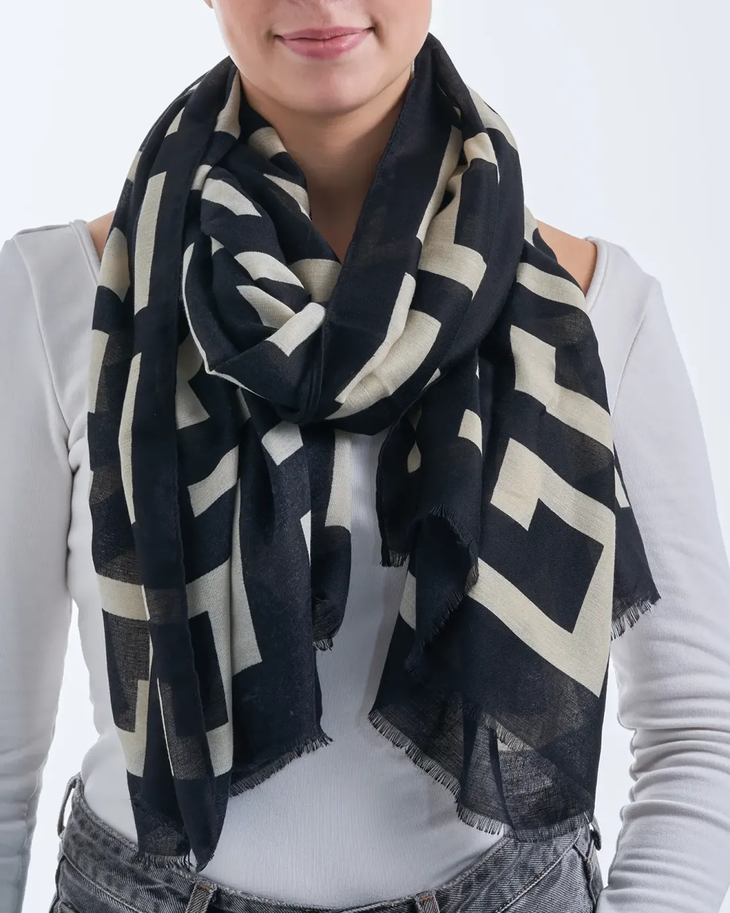 Foulard - Ivory Maze