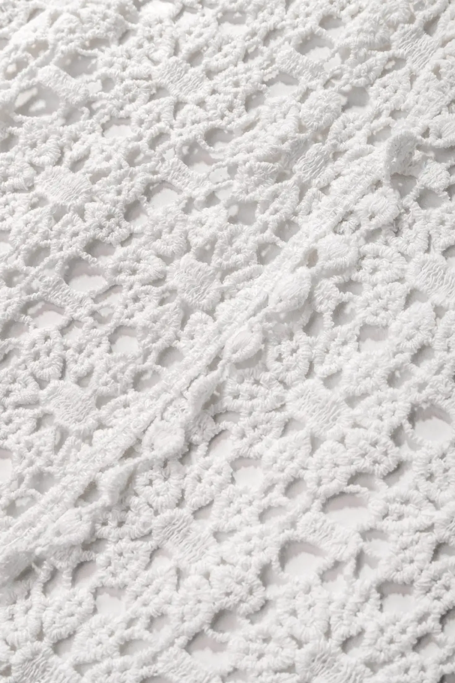 Foulard - White Crochet
