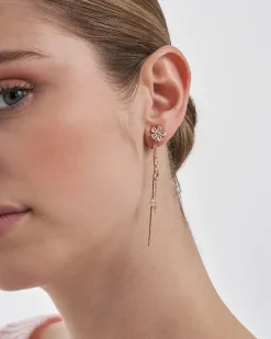 Orecchini a clip - Fiore gemello