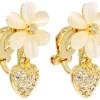 Orecchini a clip - Flower Charm